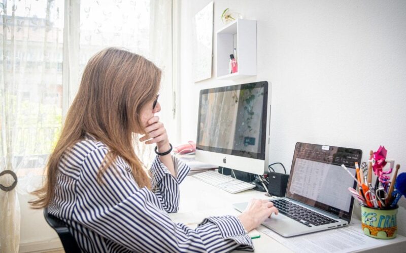 Lavoratore in smart